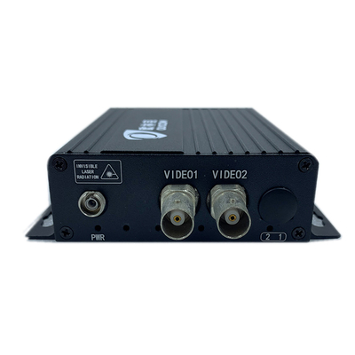 2 Port CCTV Analog Video Fiber Optic Converter 720P DC5V FC/SC/ST เครื่องเชื่อมต่อ