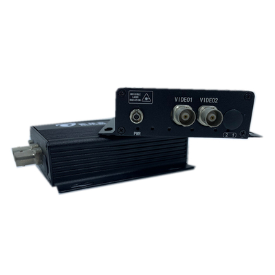 2 Port CCTV Analog Video Fiber Optic Converter 720P DC5V FC/SC/ST เครื่องเชื่อมต่อ