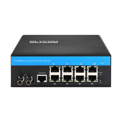 8 ท่าทาง ERPS L2+ Managed Switch Industrial Gigabit Ethernet ST ท่าทางไฟเบอร์ SM/MM