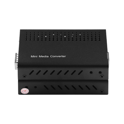 เครื่องแปลงสื่อขนาดเล็ก 10G ไม่จัดการ SFP + ไฟเบอร์ออปติก To 10GBbased-T Rack