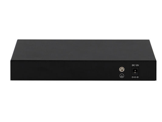 สวิตช์เครือข่าย 8 พอร์ต 2.5G Unmanaged 10G Fiber DC12V ไร้พัดลม ปรับความเร็วอัตโนมัติ