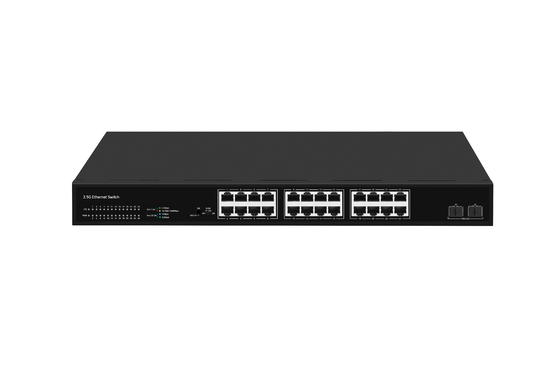24 Port Network Switch 100M/1G/2.5G Ethernet 1G/2.5G/10G ไฟเบอร์ไม่จัดการกับ FAN