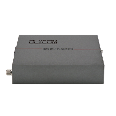PoE Media Converter Fast Ethernet Single-mode Fiber 30W งบประมาณ ไม่จัดการ DC48V การเข้า