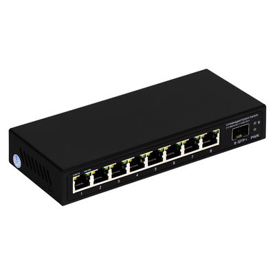 9 Port Unmanaged 2.5G Ethernet Switch พร้อม 10G Uplink SFP Port และความกว้างแบนด์เพลน 60Gbps