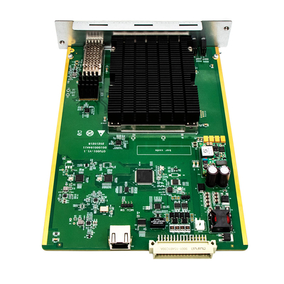 การ์ด OTU ที่มีความสอดคล้อง 100G 1*QSFP28 ถึง 1*DWDM 100G CFP DCO OEO Board แบนด์ C 50GHz