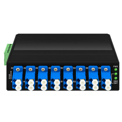 อุตสาหกรรม Optical Bypass Unit เครื่องเชื่อม LC แบบเดียว 12V 24V 48V Din ติด CE
