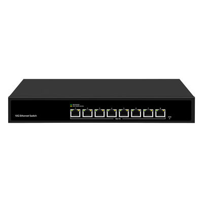 8 ท่า 10G Ethernet Switch ไม่จัดการ อัตโนมัติความเร็วการตรวจจับ
