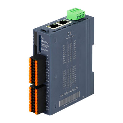 EtherCAT ระยะไกล I/O โมดูล PLC ระยะไกล IO โมดูล 16DI + 16DO DC24V อินพุต 2RJ45 IP20 ระบบควบคุมอุตสาหกรรม