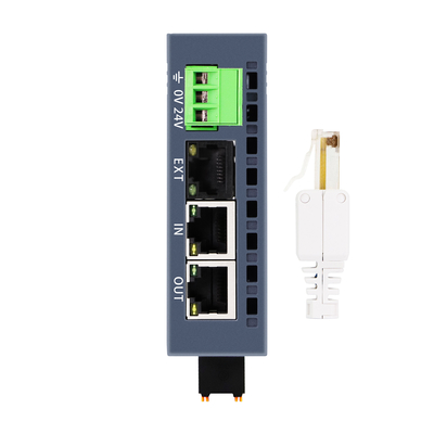 Industrial EtherCAT I/O Slave Module 16 Port 24V DC DIN Rail Dual RJ45 Port IP20 เรต