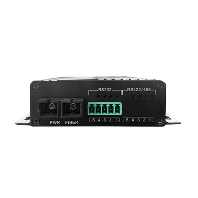 Industrial DIN-Rail RS485 RS422 RS485 ข้อมูลเรียงลําดับสู่เครื่องแปลงไฟเบอร์ โมเดมไฟเบอร์ออปติก