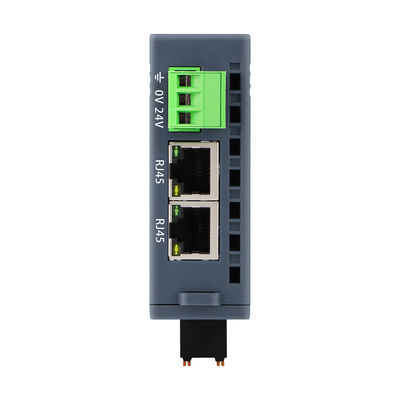 Modbus TCP/IP Slave I/O Module 24VDC 2 RJ45 16 Port DI DO Din Rail NPN การเชื่อมต่อ PNP