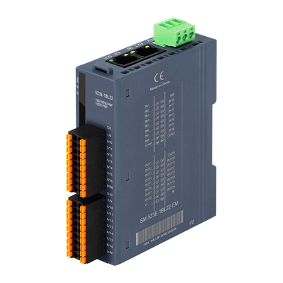 EtherCAT bus PLC IO Module Remote EtherCAT extendable coupler 16DI+16DO Din-rail I/O Module หน่วยการออกและออกของรถไฟฟ้า