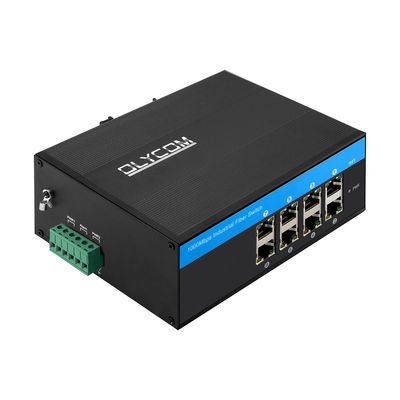 8-Port ไม่จัดการ E-Mark Ethernet Switch เครือข่ายรถยนต์ 12VDC 24VDC ไม่มีพัดลม