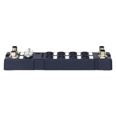 อุปกรณ์ที่แข็งแกร่ง IP67 กันน้ํา 8 ท่า Gigabit Industrial Ethernet Switch บริหาร M12 Railway Ethernet Switch