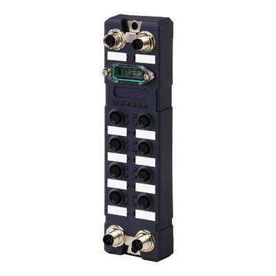 อุปกรณ์ที่แข็งแกร่ง IP67 กันน้ํา 8 ท่า Gigabit Industrial Ethernet Switch บริหาร M12 Railway Ethernet Switch