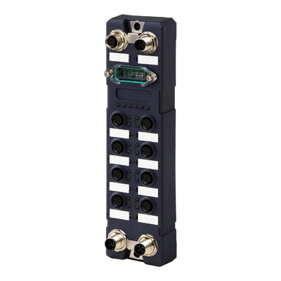 อุปกรณ์ที่แข็งแกร่ง IP67 กันน้ํา 8 ท่า Gigabit Industrial Ethernet Switch บริหาร M12 Railway Ethernet Switch