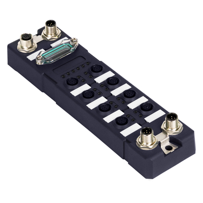 อุปกรณ์ที่แข็งแกร่ง IP67 กันน้ํา 8 ท่า Gigabit Industrial Ethernet Switch บริหาร M12 Railway Ethernet Switch
