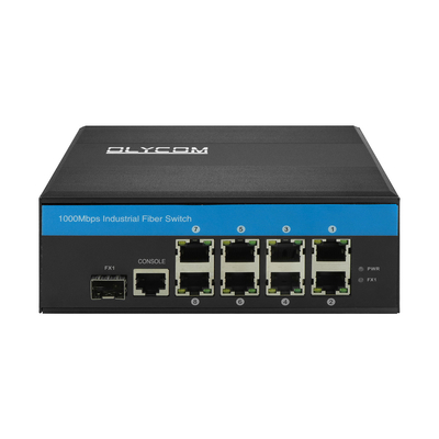 8 ท่า RJ45+1*SFP L2 การจัดการ Gigabit Ethernet Switch IP40 การเข้าพลังงานแบบคู่ Poe Switch