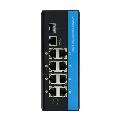 8 ท่า RJ45+1*SFP L2 การจัดการ Gigabit Ethernet Switch IP40 การเข้าพลังงานแบบคู่ Poe Switch