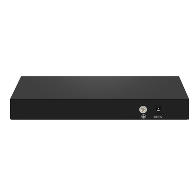8-Port 10G SFP+ ไฟเบอร์สวิตช์ ไม่จัดการ 1G/2.5G อัตโนมัติปรับปรุง DC12V รองรับ OEM