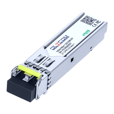 โหมดไฟเบอร์ OEM โหมดเดียว 1.25G SFP Transceiver SM Duplex 1550nm 80Km LC SFP โมดูล