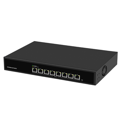 เครื่องเปลี่ยนเอเธอร์เน็ต 10G ที่ติดรางโดยไม่บริหารด้วย AC100V-240V Power Input และ 1G/2.5G/5G Compatibility