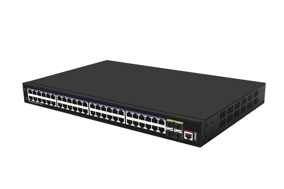 48 Port 10G Poe Switch L3 Managed Ethernet Switch พร้อม 48*Gigabit Poe Ports + 4*10G Sfp+ Ports
