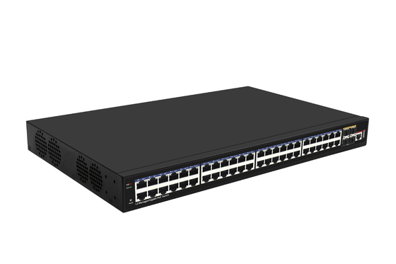48 Port 10G Poe Switch L3 Managed Ethernet Switch พร้อม 48*Gigabit Poe Ports + 4*10G Sfp+ Ports
