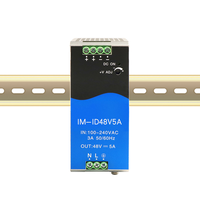 Olycom อินดัสเตรียล 240W พลังงานไฟฟ้า Din Rail DC48V ออก 5A DC ปรับ