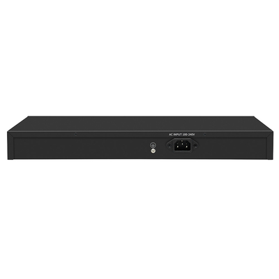 24 Port Gigabit Managed Switch With 1G Fiber Uplink Layer 2 ระดับการค้าที่จัดการ