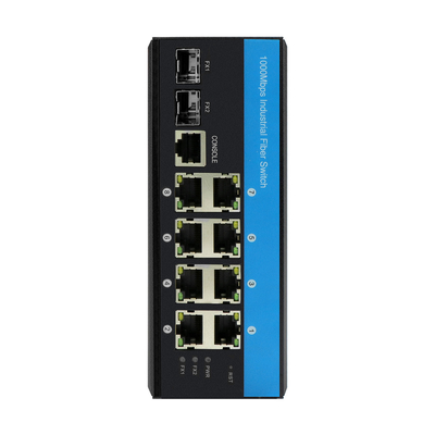 8 ท่าอุตสาหกรรม Ethernet สวิตช์ชั้น 2 การจัดการสวิตช์ DC12/24/48V การเข้าไฟฟ้าแบบคู่