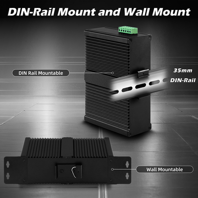 16 Port Managed Industrial Ethernet Switch 8RJ45+8SFP POE Switch พร้อม 4*RS485+2*CAN BUS