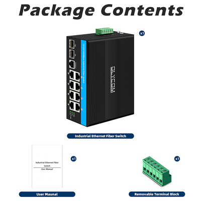 8 Port Gigabit Managed Poe Switch Industrial Ethernet Switch พร้อม 2SFP+8 RJ45