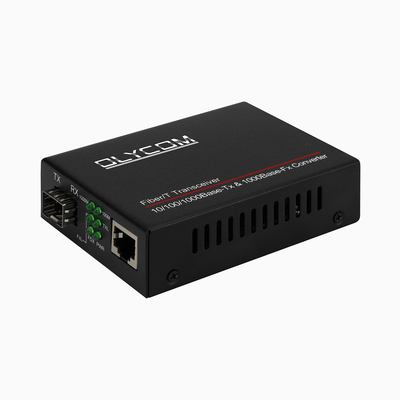 เครื่องแปลงสื่อไฟเบอร์กิกาบิต เครื่องแปลงไฟเบอร์ออปติก SFP เป็น RJ45