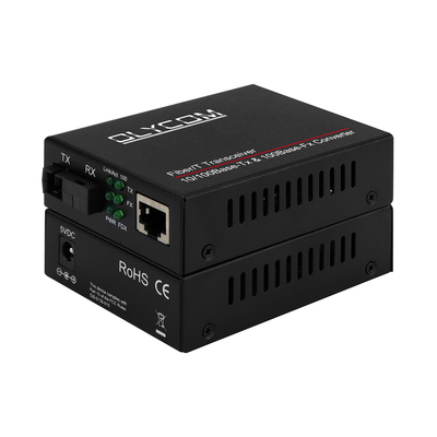 Fast Ethernet Fiber Optic Ethernet Converter 10/100M Single-Mode Bi-Directional Transceiver SC เป็น RJ45 20 กม.