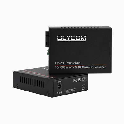 Fast Ethernet Fiber Optic Ethernet Converter 10/100M Single-Mode Bi-Directional Transceiver SC เป็น RJ45 20 กม.