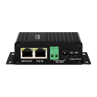 Gigabit 30W PoE Splitter กับ DC12V/24V Output ที่สามารถเปลี่ยนได้ สําหรับกล้องวงจรปิด, แอพไร้สาย, ระบบควบคุมการเข้า