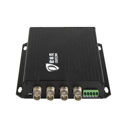 4 ช่องแอนาล็อก BNC การนิยามมาตรฐานสู่ไฟเบอร์ด้วย RS485 20KM Video Optical Converter