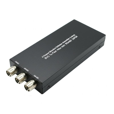 4 ช่องแอนาล็อก BNC การนิยามมาตรฐานสู่ไฟเบอร์ด้วย RS485 20KM Video Optical Converter