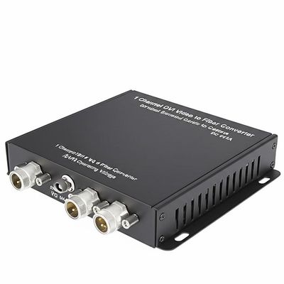 1 ช่อง DVI Video to Fiber Converter การส่งข้อมูลจากศูนย์ควบคุมไปยังกล้อง DC 5V1A ความดันการทํางาน