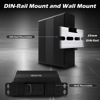 สวิตช์ Gigabit POE สวิตช์อีเทอเรนต์ที่ไม่ถูกควบคุม 120W POE af / at DC48V การเข้าพลังงาน