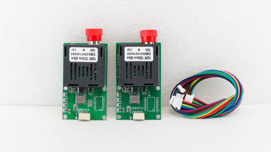 โมดูลโดรนไฟเบอร์ออปติก 80 กม. UAV Optical Transceiver พร้อมวิดีโออนาล็อก 1 ช่อง และข้อมูล TTL 1 ช่อง สำหรับแพลตฟอร์ม UAV DC 5.5-26V