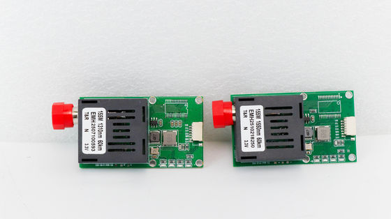 โมดูลโดรนไฟเบอร์ออปติก 80 กม. UAV Optical Transceiver พร้อมวิดีโออนาล็อก 1 ช่อง และข้อมูล TTL 1 ช่อง สำหรับแพลตฟอร์ม UAV DC 5.5-26V