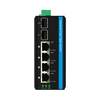 โซลาร์ PoE สวิตช์ 4 ท่า DIN Rail Gigabit ไม่จัดการ DC12V/24V/48V