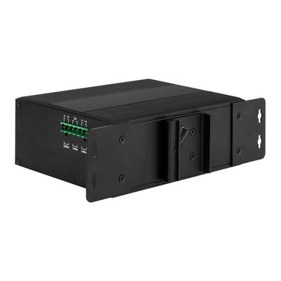 อุตสาหกรรมจัดการ Ethernet Switch 10 Port Gigabit Network DC12V DC24V IP40 เรต