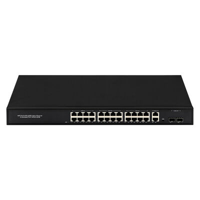 24 Port Gigabit PoE Switch กับ 2 SFP/RJ45 Uplinks 300W ไม่จัดการ 220V Input CE