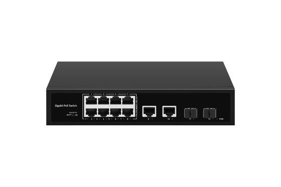 8 Port 120W Gigabit POE Switch กับ POE Watchdog สําหรับเครือข่ายไฟเบอร์ธุรกิจ