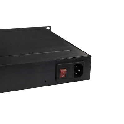 24 Port Managed Ethernet Switch Industrial Gigabit Fiber Dual 220V Input 1U Rack CE การปรับเปลี่ยนอินเตอร์เน็ต
