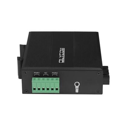 5 Port Fast Ethernet Switch อุตสาหกรรมไม่จัดการ SFP ไฟเบอร์ไร้แฟน IP40 เรต DC12V