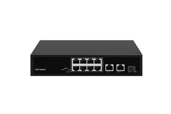 8 ท่า 10/100Mbps PoE Switch 120W Gigabit Network SFP Uplink ไม่จัดการ AC Powered CE
